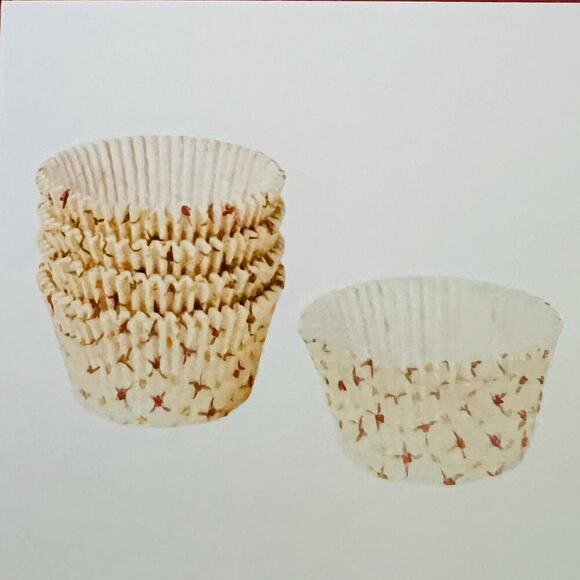 IKEA VINTERFINT Paper Baking Cups in Floral Beige Pattern Includes 2 (65… - Picture 4 of 5